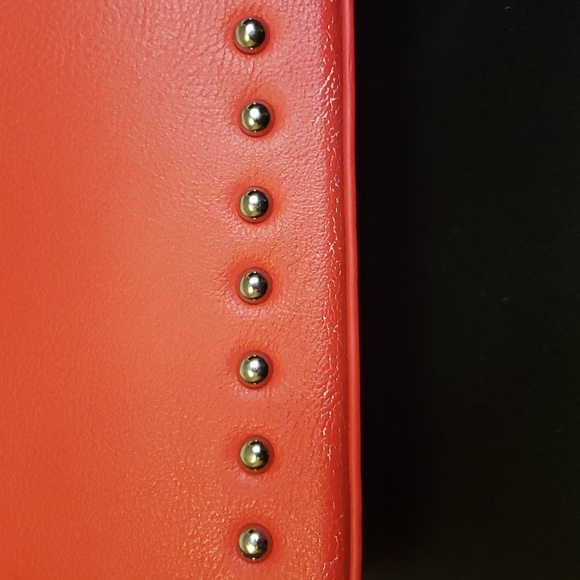 I.N.C. International concepts red crossbody bag with silver studs - Picture 9 of 10